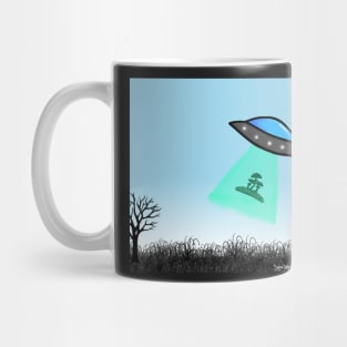 UFO mushroom abduction Mug